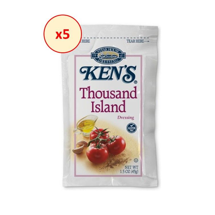 5包 - Ken's Foods 千島醬 [方便攜帶] [無麩質] [蛋奶素] [含五辛]